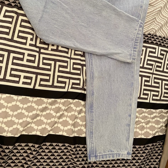 blue riot seam corset detail highwaisted jeans, us 4- uk 8 - Picture 8 of 10